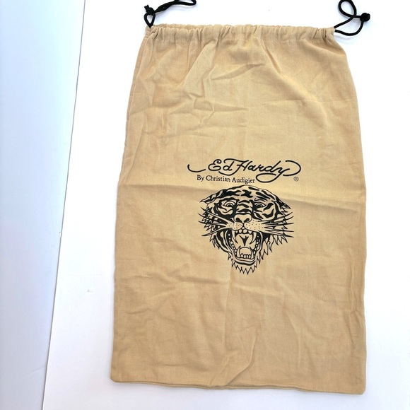 Ed Hardy by Christian Audigier  drawstring Top Dust Bag for Shoes/Bags 14x21" - Picture 1 of 4